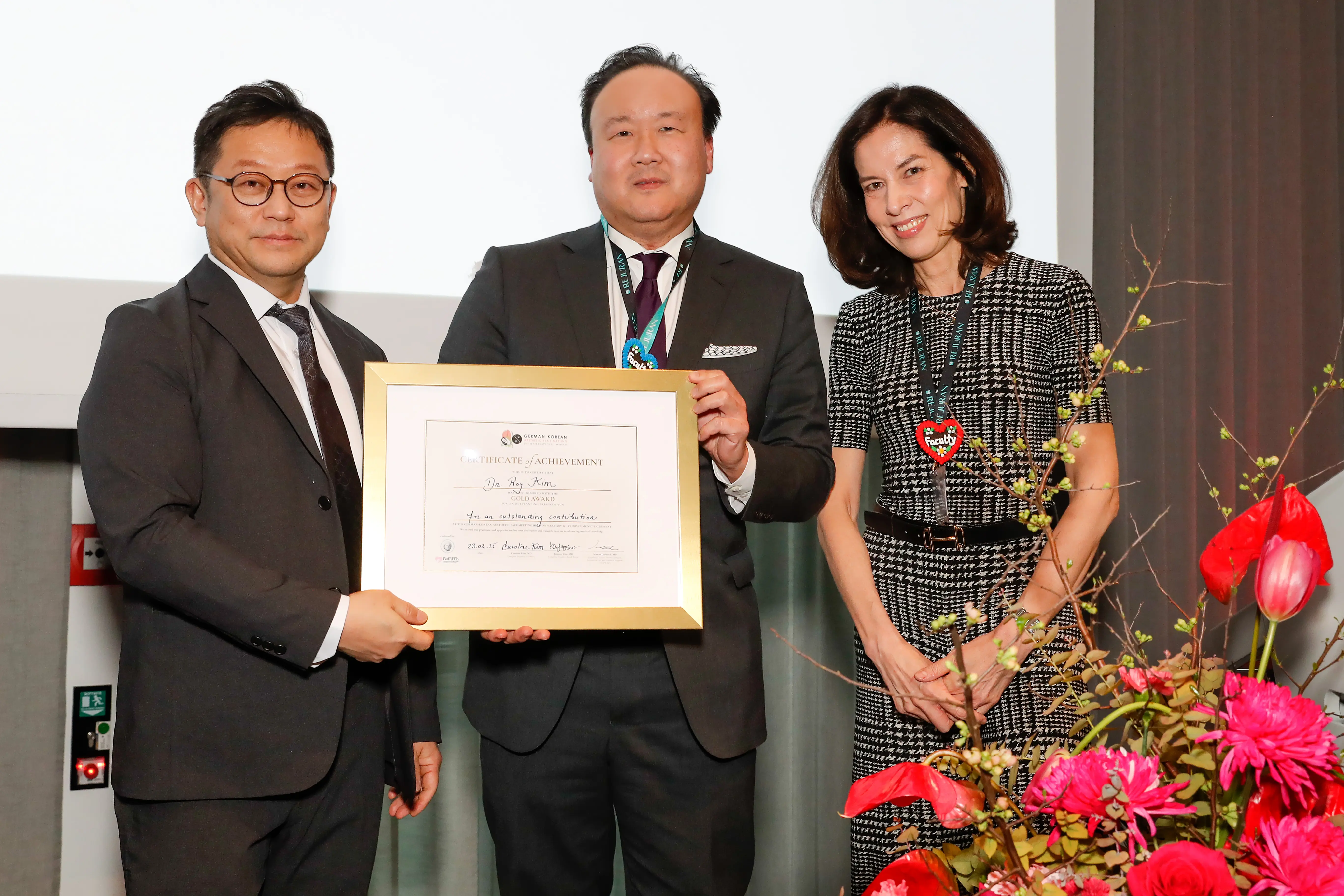 Jongseo Kim, Roy Kim, Dr. Caroline Kim